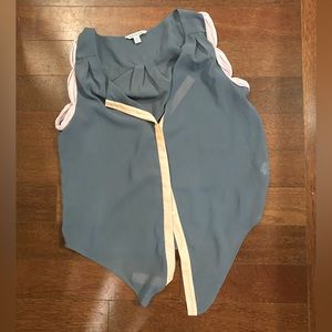 Semi see through relaxed tie top